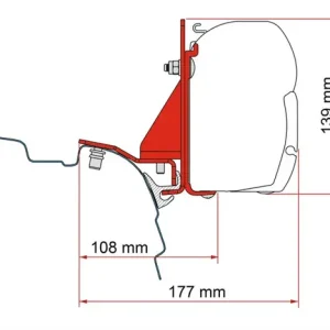 Billig Montagehalterung für F45 VW T5/T6 Multirail Reimo