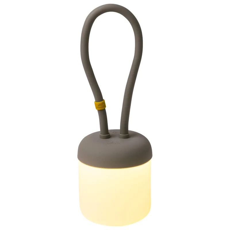 Schneller Versand Campinglaterne Floppy aus Silikon, mocca