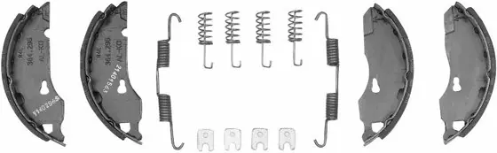 AL-KO Bremsbackenset Radbremstyp 1635, 1636, 1637 Direktkauf
