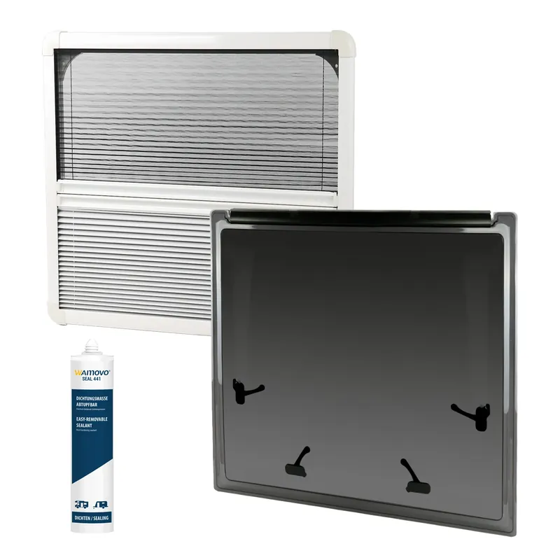 Ausstellfenster rahmenlos RW REAR Fenster 700x653 getönt passend für Fiat Ducato Knallerangebot