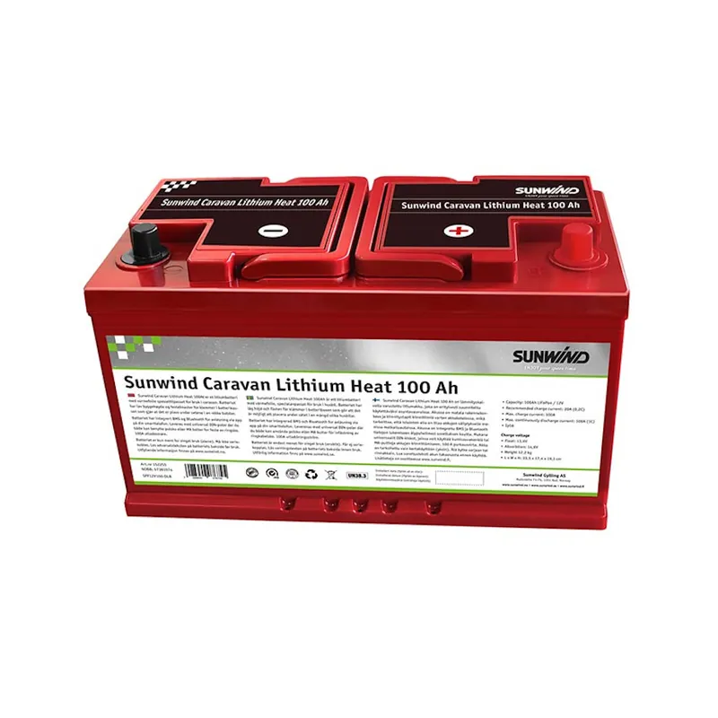 Top-Seller Sunwind Caravan Lithium Heat 100Ah batteri för Husvagn & Husbil - Fynd