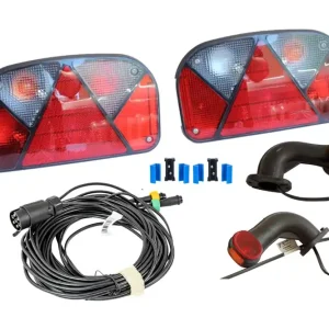 Angebot Lichtset ASPÖCK Rückleuchten + ASPÖCK Seitenmarkierungsleuchten + MANTES 7m 7-PIN Kabelbaum + Schnellverbinder